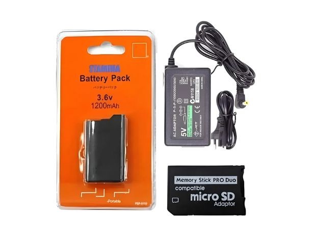 &u+ COMBO PSP BATERIA + TRANSFORMADOR + PRODUO PSP